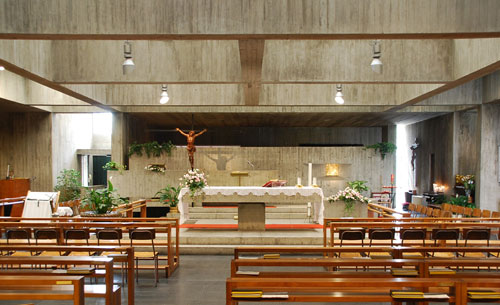 Assetto attuale dell'aula liturgica