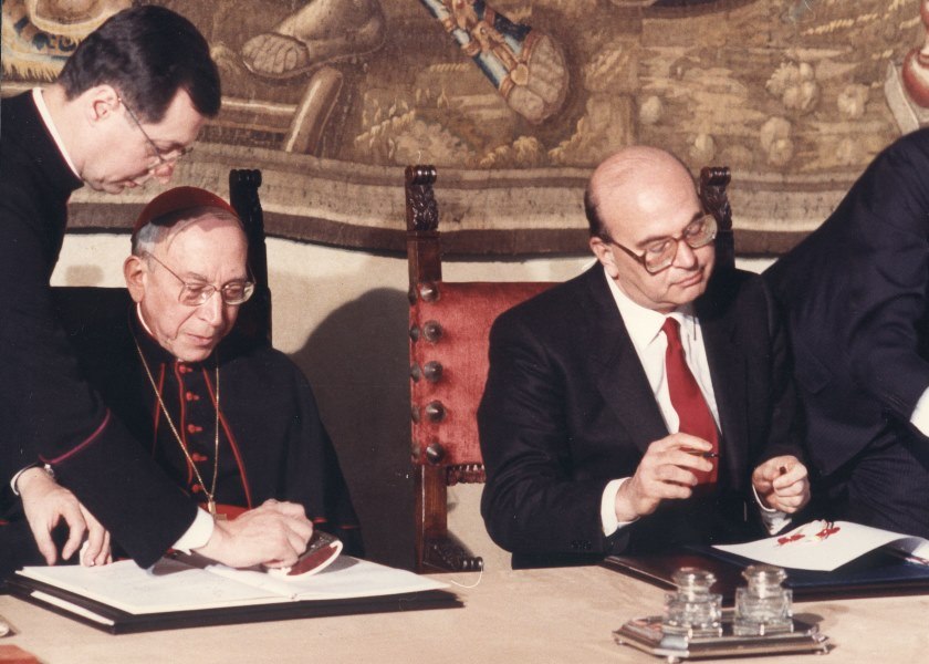 18 febbraio 1984: Casaroli e Craxi firmano il nuovo Concordato