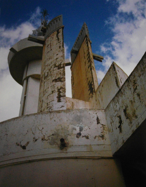 Il degrado superficiale del cemento armato, negli anni Ottanta (archivio parrocchiale)
