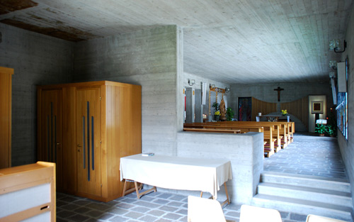 Cappella delle confessioni e cappella eucaristica