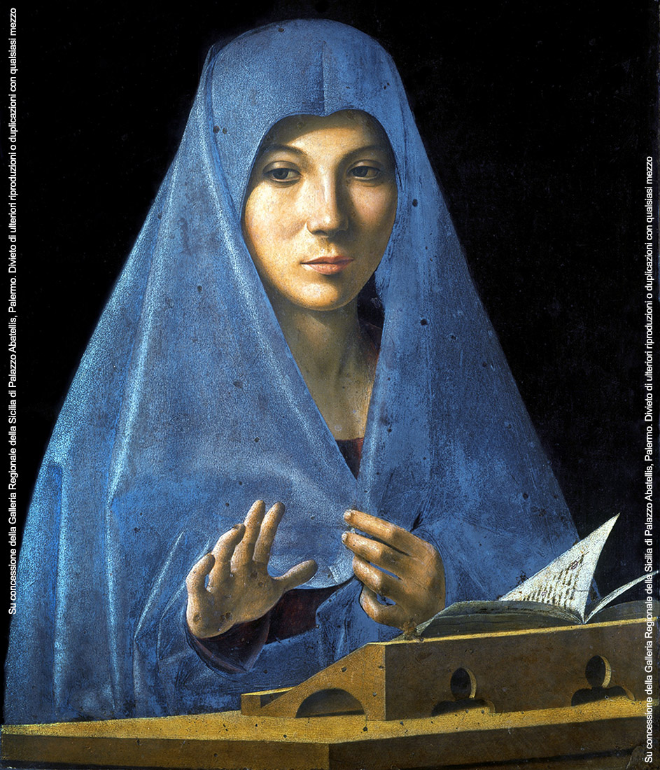 Antonello da Messina, L’Annunciata, 1476, Galleria Regionale di Palazzo Abatellis, Palermo.