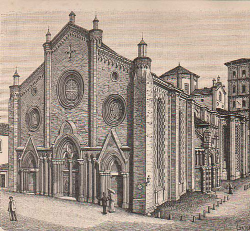 Disegno della Cattedrale di Asti (da Wikipedia)