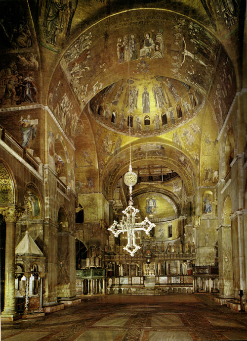 Venezia. Vista interna della Basilica di San Marco