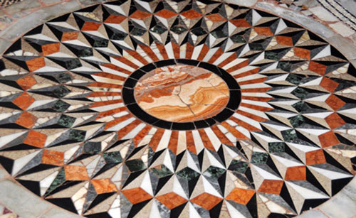 Particolare del mosaico pavimentale della Basilica di San Marco in Venezia