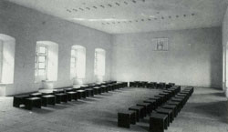 La sala dei cavalieri nel castello di Rothenfels, nel 1928.