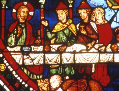 Una vetrata della cattedrale di Chartres